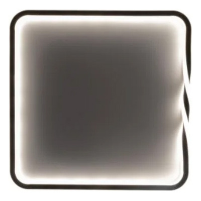 Plafon Led Tiff Negro Cuadrado 50cm Diseño Moderno Cie