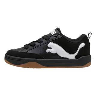 Tenis Puma Park Lifestyle Negro Blanco De Caballero Original