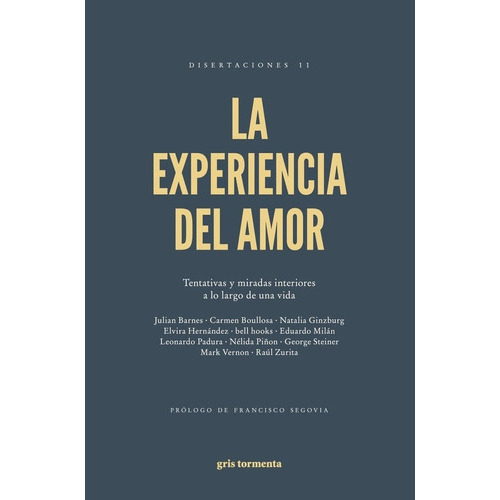 La Experiencia Del Amor, De Vv. Aa. Editorial Gris Tormenta En Español