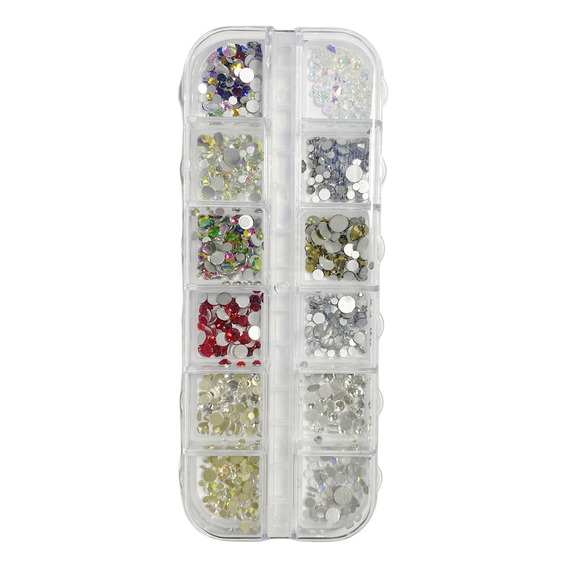 Cristales De Uñas Deco Art Rhinestones 12 Grid Diamond