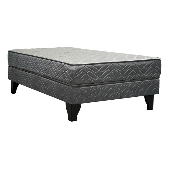 Cama 1 Plaza Apolo Black Celta Color Gris