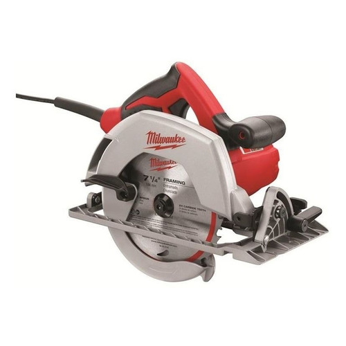 Sierra Circular Milwaukee 1600w 184mm 6430-59a 7 1/4 Color Rojo Frecuencia 50 Hz/60 Hz