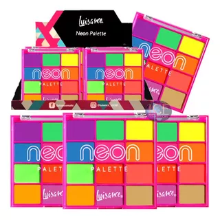 12 Paletas De Sombras Neon Em Atacado Display