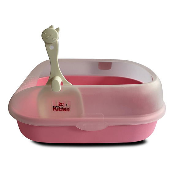 Kitten Arenero De Gato Mediano Hipoalergénico Libre De Olor Color Rosa chicle