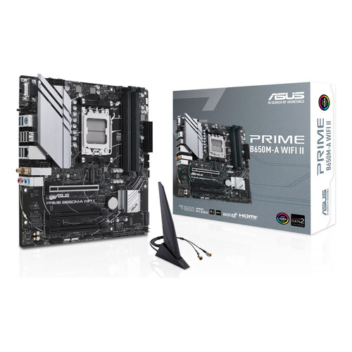 Motherboard B650m-a Wifi Ii Asus Prime Amd Am5 Color Negro