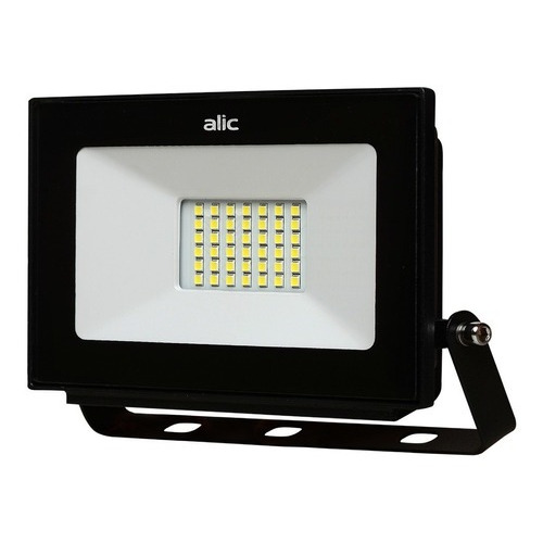 Reflector Led 30w Luz Calida Apto Exterior Interperie Ip65 Color de la carcasa Negro Color de la luz Blanco cálido