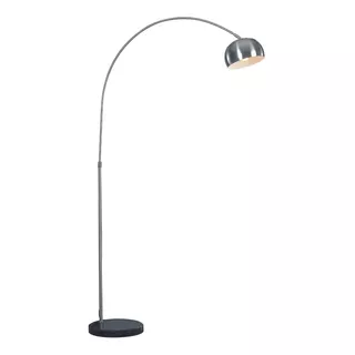 Luminária Chão 170cm Piso Arco Ajustável Base Mármore Led Sala Decora Lustre Pescador Articulada Bivolt Gimpo Mf801s