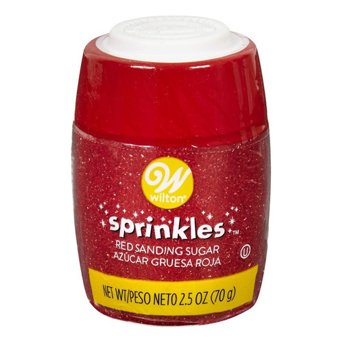 Azucar Perlada Colores 70 Gr Wilton Sprinkles Color Roja