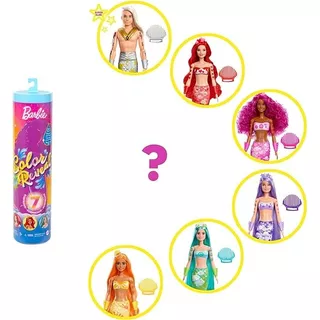 Barbie Color Reveal Sirena Juguete Original Muñecos