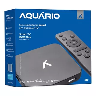 Smart Box Tv Aquário 4k Stv3000 Plus 16gb Rom  2gb Ram 