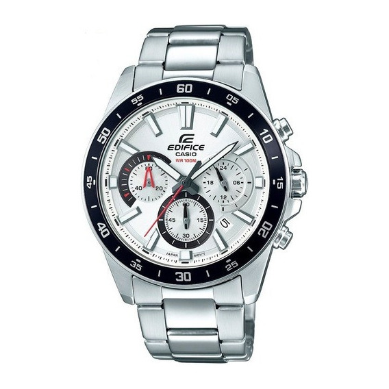 Reloj Hombre Casio Edifice Efv-570d 7a Color de la malla Plata Color del bisel Plateado Color del fondo D-7A