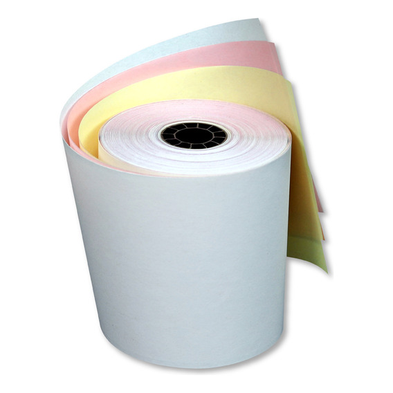 50 Rollos Papel Autocopia Impresora B/r/a 76 X 70 Mm - 16 M