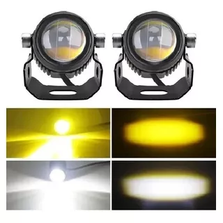 Par Exploradoras Led Dual Color Alta Gama Potente Carro-moto