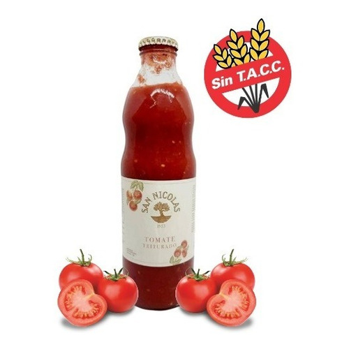 Tomate Triturado Orgánico San Nicolás X 1 Kg - Sin Tacc