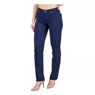 Oggi Jeans - Mujer Pantalon Atraction Gabardina Marino