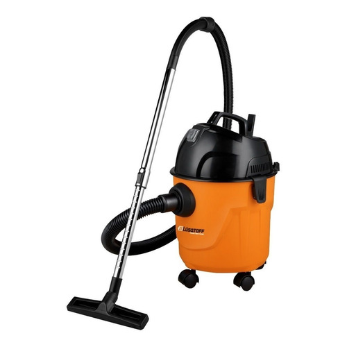 Aspiradora industrial De tacho Lüsqtoff LA-1500M 15L  naranja y negra 220V 50Hz