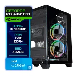 Pc Gamer Bluepc Intel I5 12400f 16gb Rtx 4060 8gb Ssd 480gb no Mercado Livre com oferta e cupom de desconto