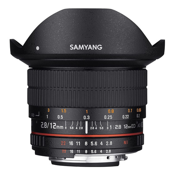 Lente  Samyang De 12 Mm F2.8 Para Camara Canon Eos Ef Dslr