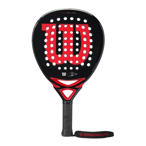 Paleta de pádel  Wilson Bela Team 2020 - 2021 color negro/rojo