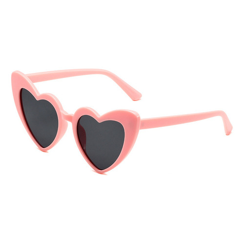 Entes Mujer Accesorios Para Lentes De Corazon Dama Moda Sol Color de la lente Oscura Color del armazón Rosa Diseño Corazon Ind