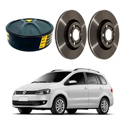  Disco Freio Dianteiro Volkswagen Spacefox 1.6 2012 A 2014