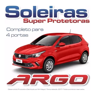 Kit Soleira Super Protetora 4 Portas Fiat Argo Acessórios