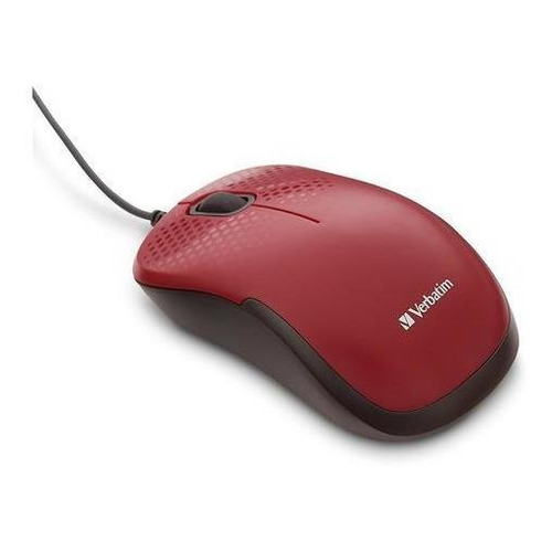 Mouse Óptico Verbatim 70234 Alámbrico Usb A Color Rojo /vc