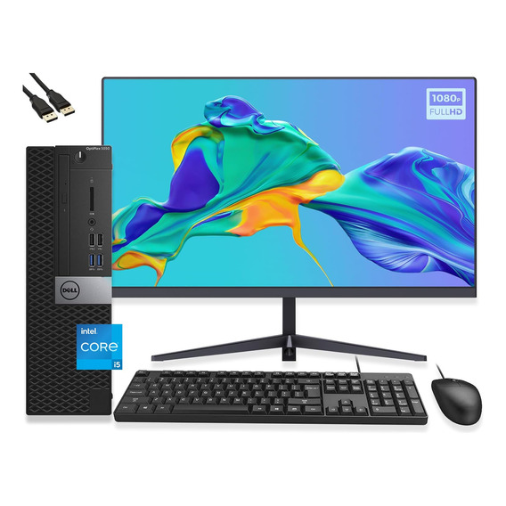 Pc Dell 5050 Sff Core I5-7ª 16g 256g Ssd Monitor 22 Fhd Wifi