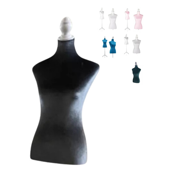 Maniqui Torso Femenino Afelpado Tripie Ajustable