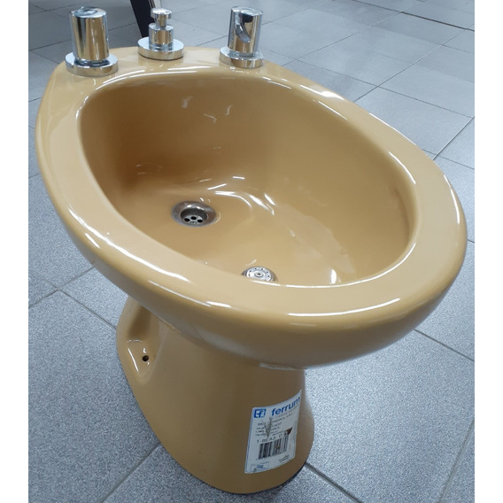 Bidet Ferrum Andina Dorado 3 Agujeros