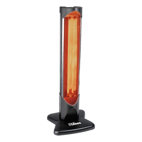 Calefactor Infrarrojo Vertical Liliana Cv026 1200w Color Negro