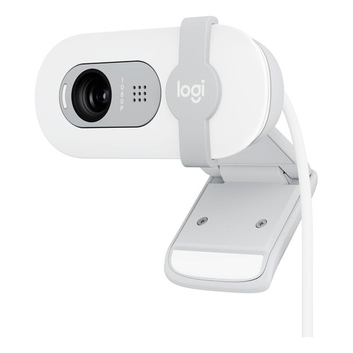 Logitech Brio 100, Webcam Full Hd 1080p / Rightlight 2, Wht Color Blanco