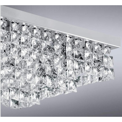 Lampara Colgante Lluvia Cristal 6 Luces Led Piazza Pal