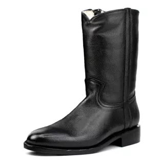 Botas Pistolero Floater Negro Roper Con Cierre