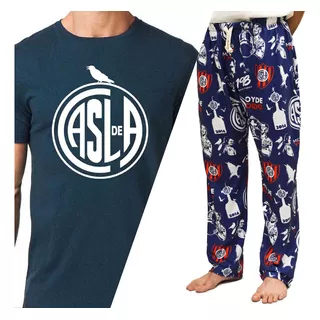 Conjunto Pijama San Lorenzo Remera Pantalón Diseños Varios