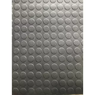 Piso Moeda Preto Borracha Academia Resistente 1x10 Metros