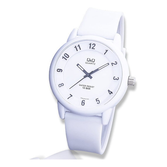 Reloj  Unisex Q&q sumergible Fashion Vr52j003y Blanco