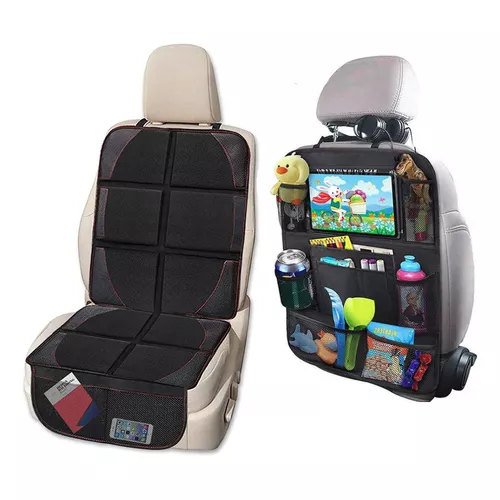 Kick Mats Protector de asiento trasero, impermeable Oxford protector de  respaldo de asiento, protector de respaldo de asiento de coche para niños