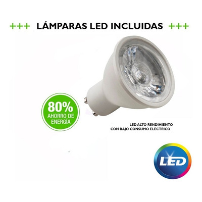 Colgante Bianca Cairel Moderno Con 10 Led Gu10 De Regalo