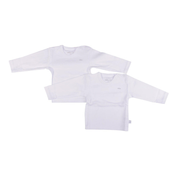  Set 2 Pzas Camiseta New Born Blanco Pillin (prw100bco)