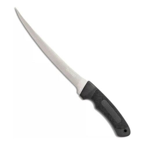Cuchillo Para Filetear Trento Fisherman Xl Funda Acero Inox Color Negro