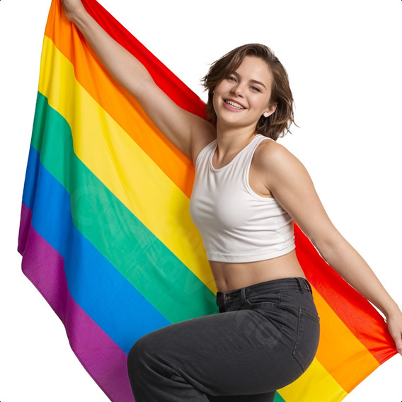 Bandera Lgbt Pride Orgullo Gay Arcoiris 155x88 Cm
