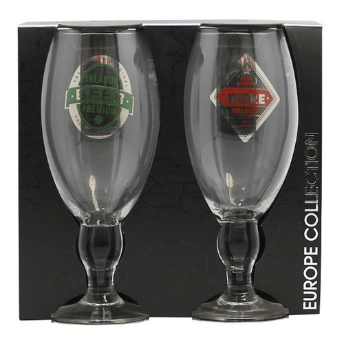 Set 2 Copón Cervecero - Glasso ® (diseño Aleatorio) Color Transparente