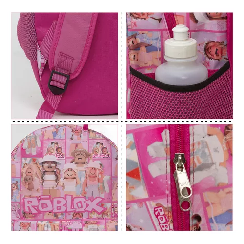 Mochila Infantil Feminina Roblox Juvenil Costas Cor Rosa - Chic Outlet -  Economize com estilo!