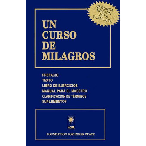 Un Curso De Milagros - Libro Completo Original Termosellado