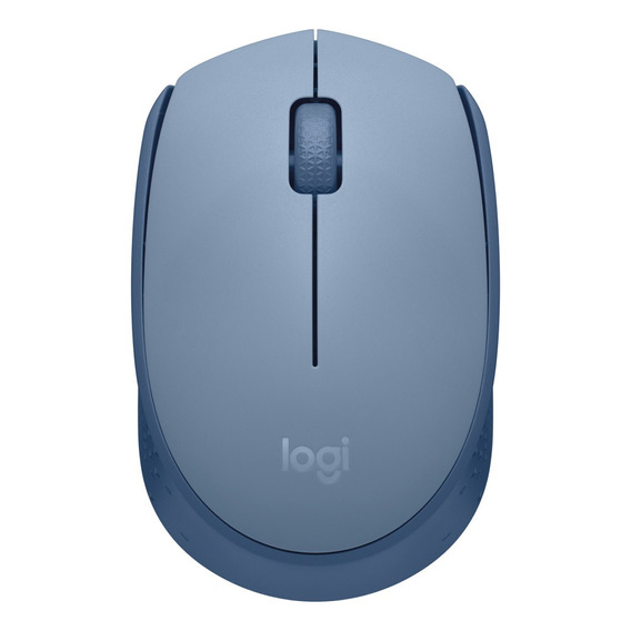 Logitech M170, Mouse Inalámbrico Cómodo Y Portátil, Gris Azu Color Blue grey