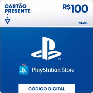 Cartão Psn R$ 100 Reais Brasil - Ps3 Ps4 Playstation Store
