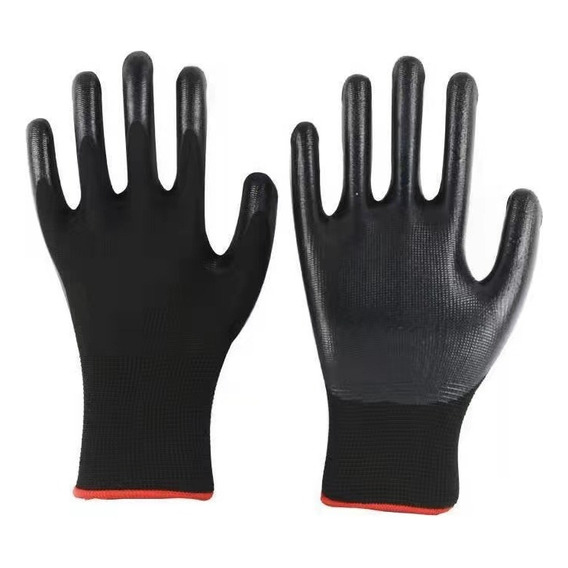 Guantes Nylon Poliuretano X36 Pares Mecánico Seguridad 