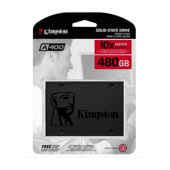 Disco Interno De Estado Sólido Kingston Ssd A400 480gb 2.5 S