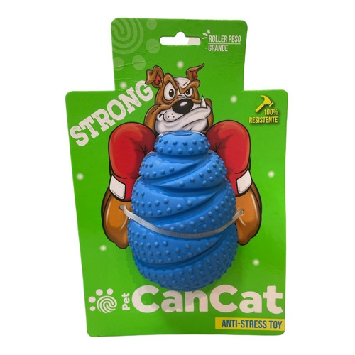 Juguete Dosificador Roller Strong Medium Para Perros Cancat Color Azul